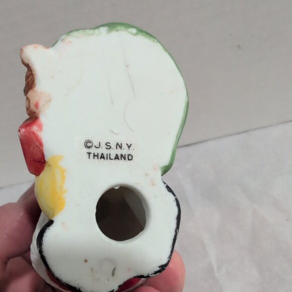 Vintage Porcelain Santa Candle Holder Made In Thailand Small - Picture 6 of 7